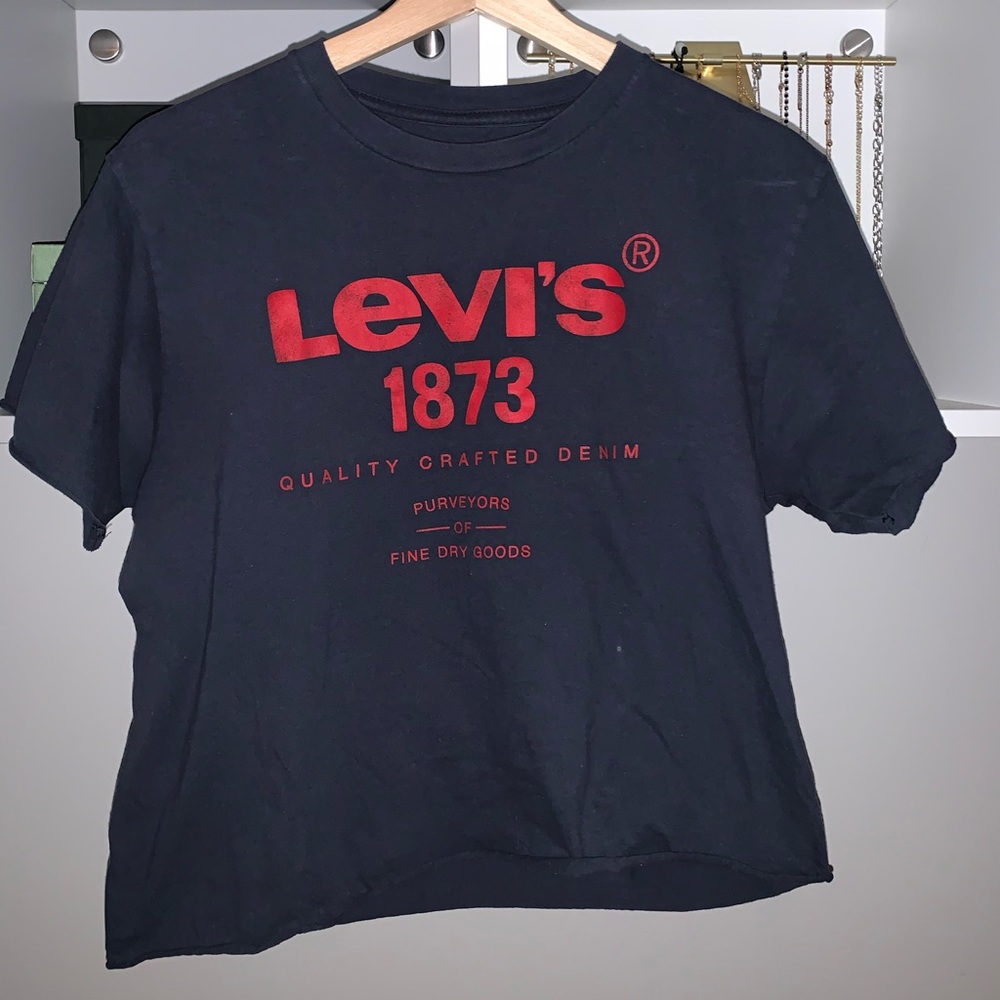 levis cropped tee